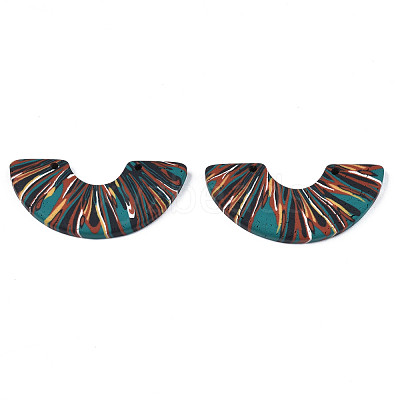 Handmade Polymer Clay Pendants CLAY-N010-028-B03-1
