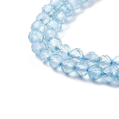 Natural Blue Topaz Beads Strands G-H079-A02-03-1