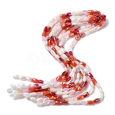 Electroplate Glass Beads Strands X-EGLA-P065-02A-06-1
