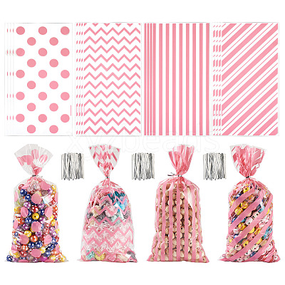 4 Styles OPP Cellophane Candy Storage Bags Sets ABAG-TAC0013-20A-04-1
