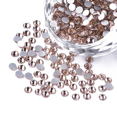 Glass Rhinestone Flat Back Cabochons RGLA-S002-08SS-12-1