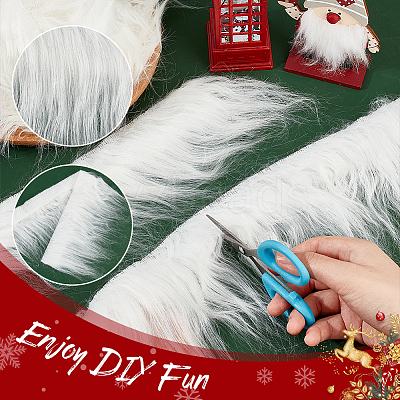 Artificial Fox Fur Trimming DIY-WH0043-55-1