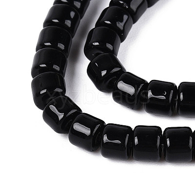 Opaque Solid Color Glass Beads Strands GLAA-N065-4x4mm-C10-1