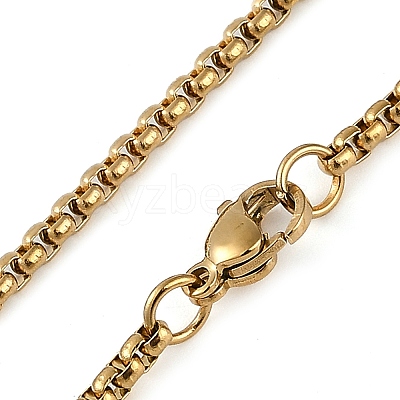 201 Stainless Steel Arabic Elements Cloud Pendant Box Chain Necklaces NJEW-D089-03G-1