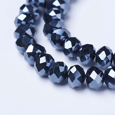 Electroplate Glass Beads Strands EGLA-A034-P2mm-A18-1