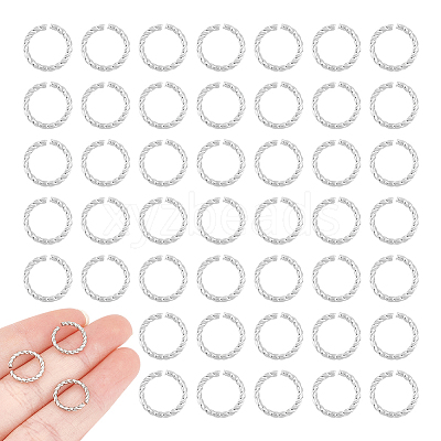 60Pcs 304 Stainless Steel Open Jump Rings STAS-UN0052-45-1