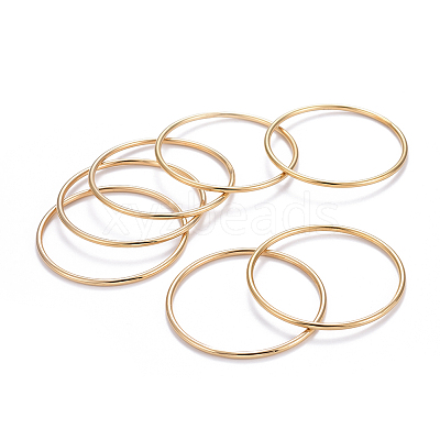 7Pcs 201 Stainless Steel Plain Bangle Sets for Women BJEW-L664-022A-G02-1