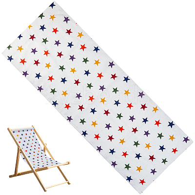 1Pc Star Pattern Chair Polycotton Cloth AJEW-GF0015-38D-1