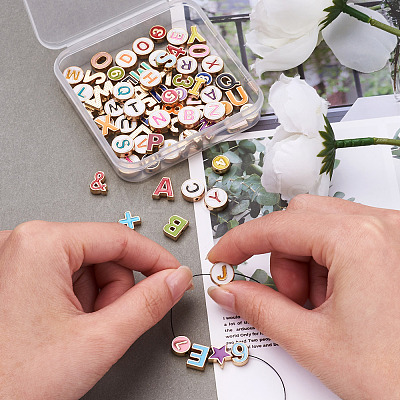 Alloy Enamel Beads ENAM-FW0001-02-1