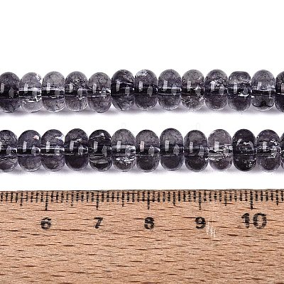 Crackle Transparent Glass Beads Strands GLAA-N074-02A-15-1