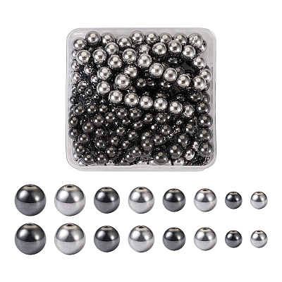 8 Strands 8 Styles Non-magnetic Synthetic Hematite Beads Strands G-TA0001-41-1