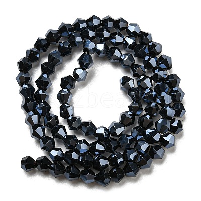 Transparent Electroplate Glass Beads Strands LS-GLAA-F029-3mm-C02-1