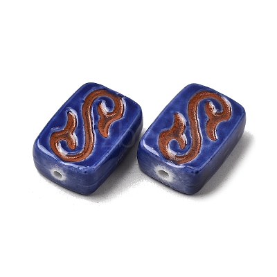 Handmade Porcelain Beads PORC-K010-02G-1