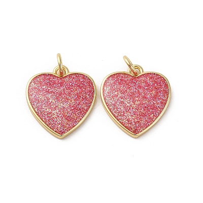 Brass Enamel Pendants KK-S525-11G-A-1