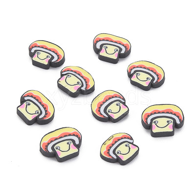 Autumn Theme Handmade Polymer Clay Cabochons CLAY-N006-104-1