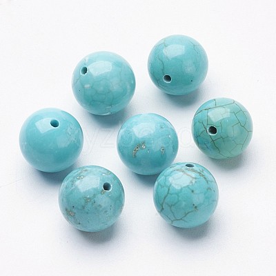 Natural Howlite Beads X-G-P212-10mm-1