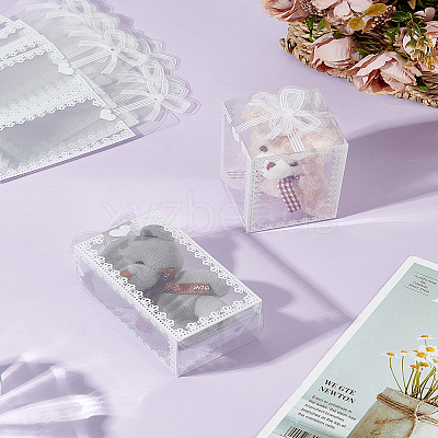10Pcs Foldable Transparent PVC Boxes CON-LP0001-06-1