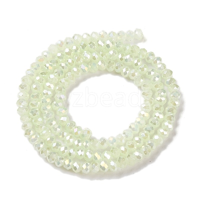 Baking Electroplate Glass Beads Strands X-DGLA-A039-J2MM-B17-1