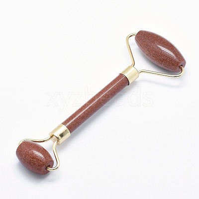 Synthetic Goldstone Brass Face Massager MRMJ-G009-19G-1