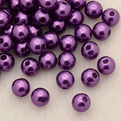 Imitation Pearl Acrylic Beads PL609-05-1
