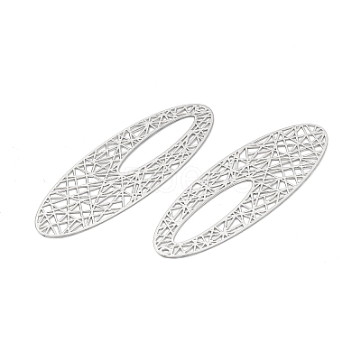 Brass Filigree Big Pendants KK-B064-02P-1