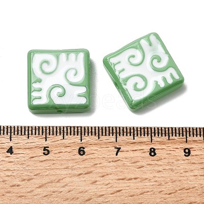Baking Paint Glass Beads LAMP-Z017-03C-1