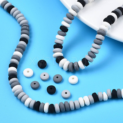 Handmade Polymer Clay Beads Strands CLAY-N008-008V-1