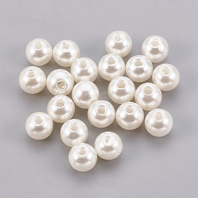 ABS Plastic Imitation Pearl Beads X-KY-G009-10mm-02-1
