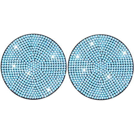 PVC Rhinestone Anti-slip Coaster PW-WGFA6AD-08-1