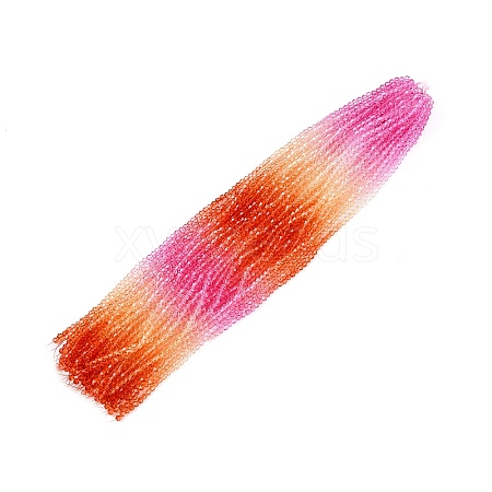 Gradient Color Baking Paint Glass Bead Strands X1-DGLA-A039-T4mm-A04-1