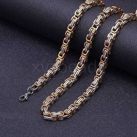 Titanium Steel Byzantine Chains Necklaces FS-WG56795-188-1