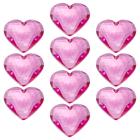 10Pcs Flat Back Acrylic Rhinestone Cabochons OACR-FG0001-22A-1