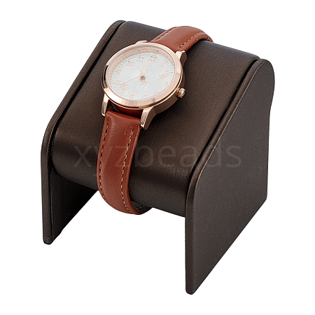 Desktop Imitation Leather Single Watch Holder ODIS-WH0007-64B-1