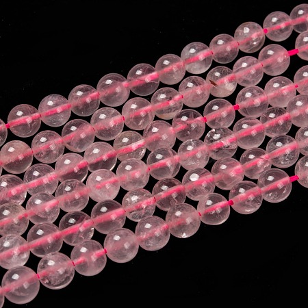 Natural Rose Quartz Beads Strands X-G-C076-8mm-3-1