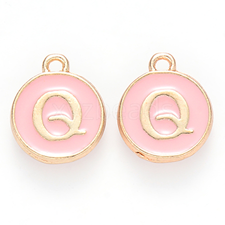 Golden Plated Alloy Enamel Charms X-ENAM-S118-07Q-1