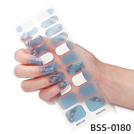 Nail Art Full Cover Nail Stickers MRMJ-YWC0001-BSS-0180-1