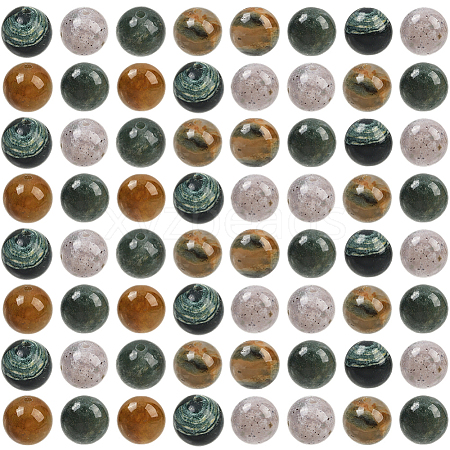 100Pcs Natural Indian Agate Beads G-SP0001-20C-1