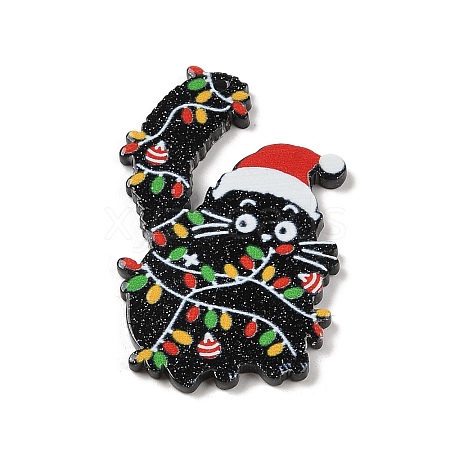 Christmas Cat Acrylic Pendants MACR-K360-01B-1