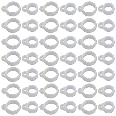 Gorgecraft 60Pcs 2 Style Silicone Pendant SIL-GF0001-42C-1