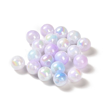 Opaque Acrylic Beads OACR-Z016-01B-05-1