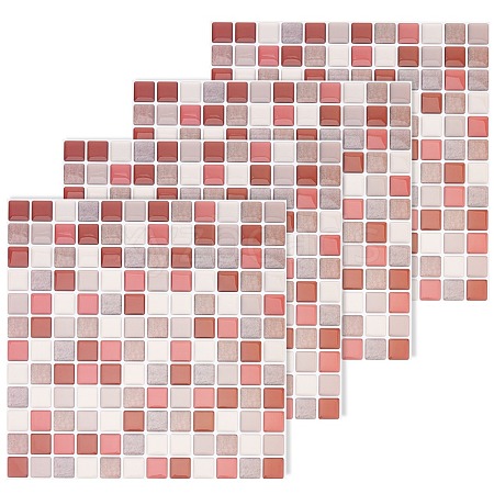 3D Mosaic Tile Stickers DIY-WH0167-68-1