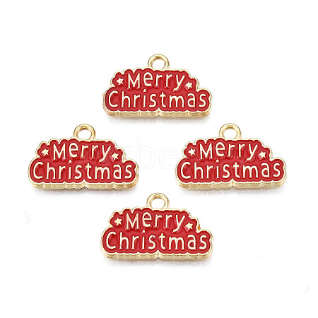 Rack Plating Alloy Enamel Pendants X1-ENAM-N055-173A-1