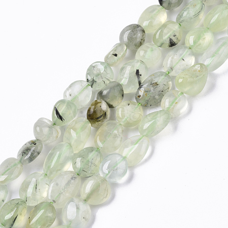 Natural Prehnite Beads Strands G-R465-50B-1