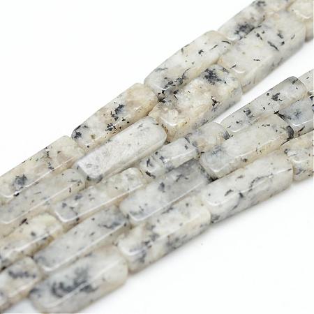 Natural Sesame Jasper/Kiwi Jasper Bead Strands G-R299-21-1