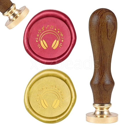 DIY Wood Wax Seal Stamp AJEW-WH0131-178-1