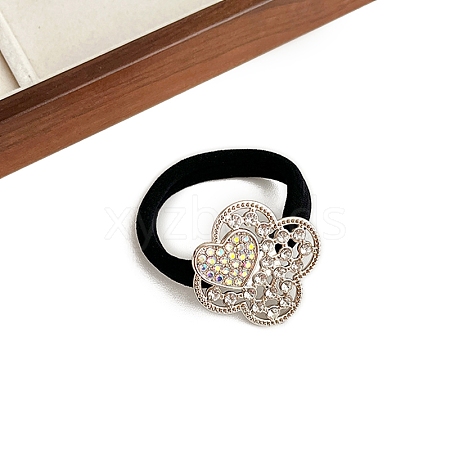 Shiny Fashiona Rhinestone Elastic Hair Ties PW-WG0D2A8-04-1