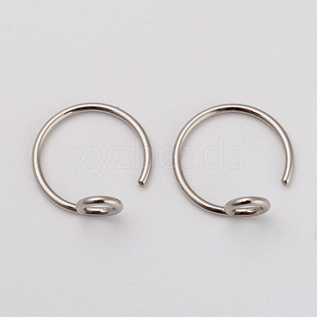 Tarnish Resistant 316L Surgical Stainless Steel Earring Hooks X-STAS-G229-04P-1