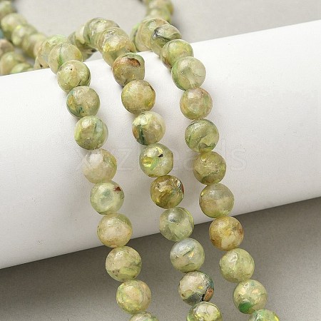 Dyed Natural Dolomite Beads Strands G-D337-8mm-D02-1