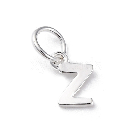 925 Sterling Silver Letter Charms STER-C012-01S-Z-1