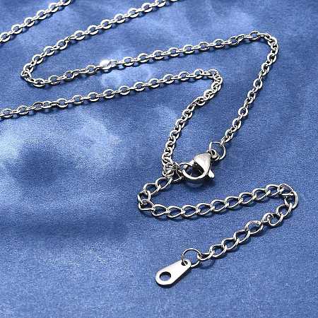 Tarnish Resistant 304 Stainless Steel Necklaces NJEW-E080-13P-1